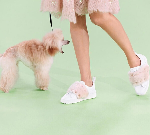 19AW ヴァレンティノ(ヴァレンティノスーパーコピー) ミンクファー スニーカー Sneakers